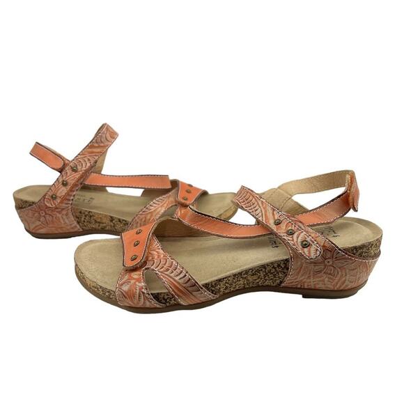 L' Artiste Quilana Ankle Strap Sandal Peach Womens 37 - Picture 1 of 9